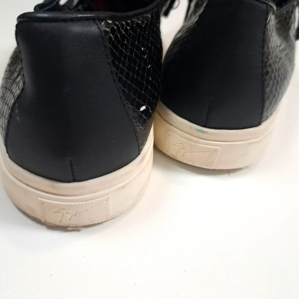 Giuseppe Zanotti Design London Moc Donna Embossed Snake Skin Womens .size 38 1/2